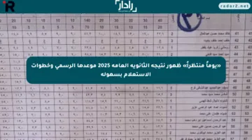 «يوماً منتظراً» ظهور نتيجة الثانوية العامة 2025 موعدها الرسمي وخطوات الاستعلام بسهولة